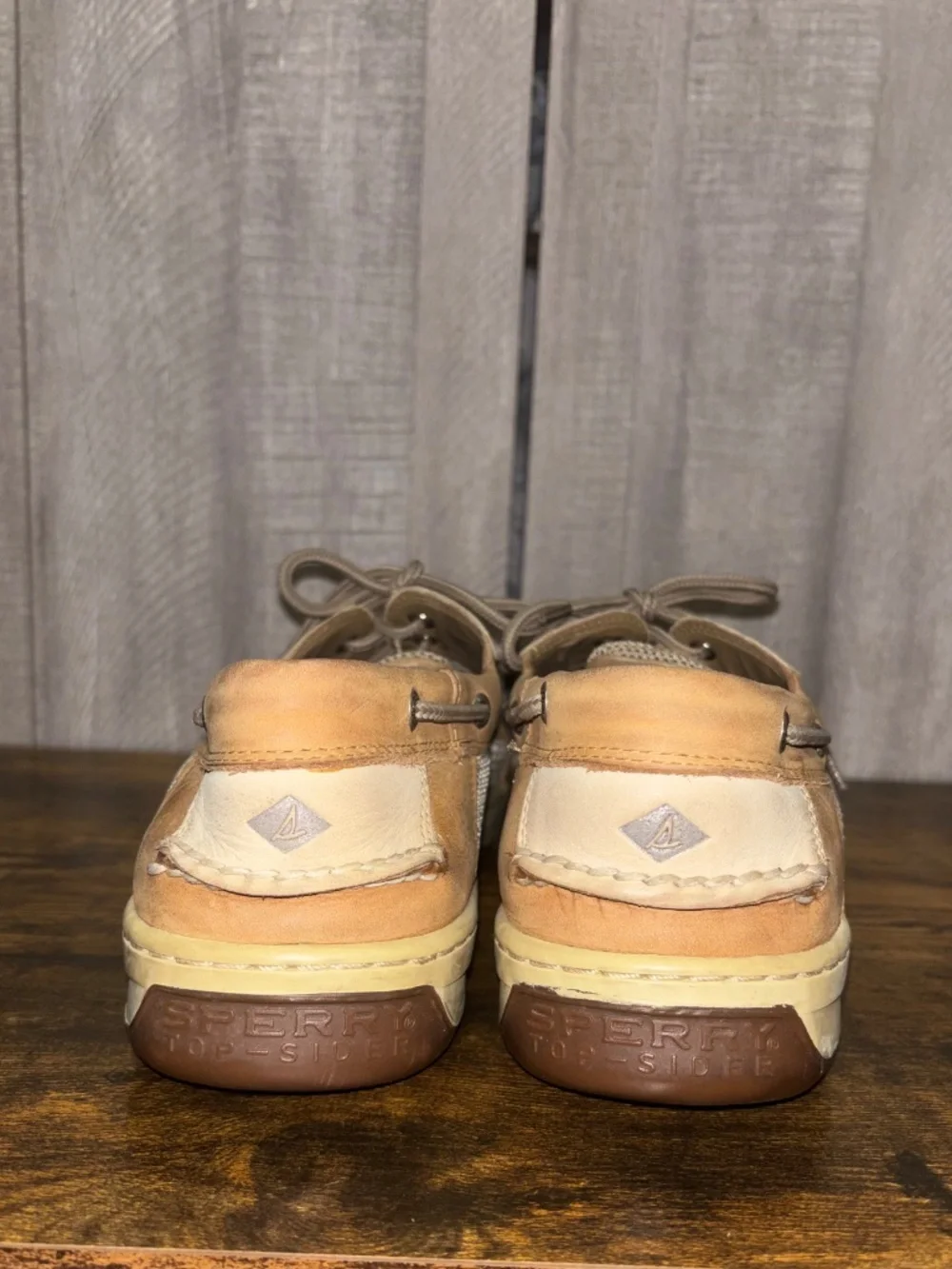 Men's Sperry Billfish Boat Shoes Like New Tan Leather 12 XW